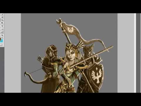 Elder Scrolls Online Time-Lapse Painting "Aldmeri Dominion"