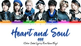 AAA - Heart and Soul (Color Coded Lyrics Kan/Rom/Eng)