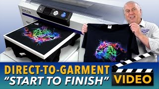 Epson SureColor F2000 Direct To Garment Printing Start to Finish
