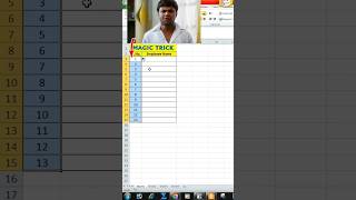 Excel Magic Tricks || Advance Excel Tricks || Automatic Serial Number in Excel
