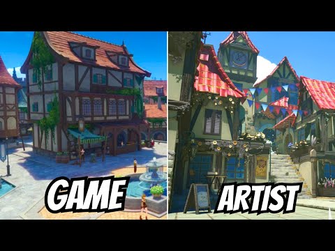 How A Solo Artist Creates Entire Game Towns and Cities