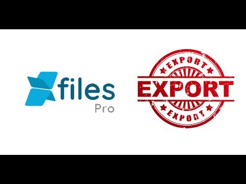 XfilesPro - Export feature