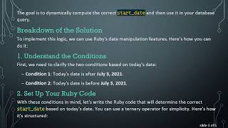 Calculating the Correct Start Date for Order Queries in Ruby on Rails