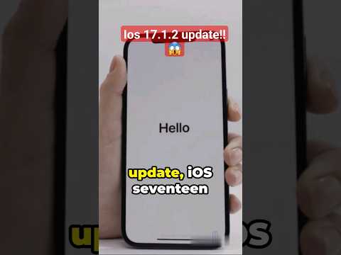 Revealing 😱 the Latest 🤯 : iOS 17.1.2 Unleashed!❤️ #AppleUpdate #iOS17 #iPhoneBuzz #shorts #iphone15