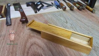Unplugged series | Slide type wooden box | SLIDE LID WOODEN BOX #016