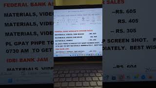 Bank junior asst mgr, asso.officer sales materials,videos two mocks