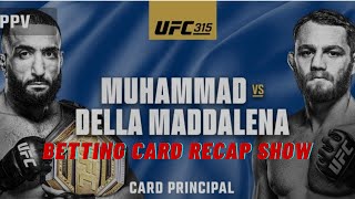 UFC Fight Recap Mohammad vs Della Maddalena:  full fight recap show