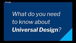 An Introduction to Universal Design for Content Creators