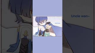 Uncle Wanderer found a Furry thing under the Bad #genshinimpact #wanderer