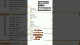 "What’s Inside – Class 11 Math 2025"#Math2025#MathWithAyazElahi#11mathnewbook