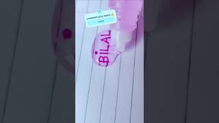 BUBBLE NAME latter Art #shorts#deepindiy#calligraphy#nameart#bubblesort#latteart#diy#diycalligraphy