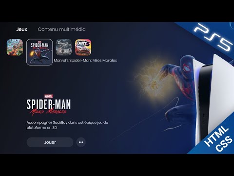 Faire l'interface de la PS5 | Partie 1 | HTML / CSS / JS
