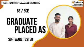 Student Placement Story as Content SOFTWARE TESTER | QSpiders | Rajajinagar