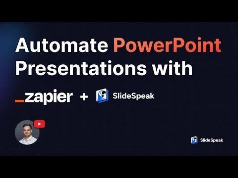 Automate PowerPoint Presentations with Zapier ⚡️ and SlideSpeak AI 🤖