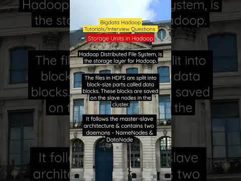 Storage Units in Hadoop | Hadoop Tutorials for Beginners | HDFS