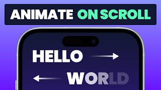 Create Amazing SCROLL Animations with Intersection Observer