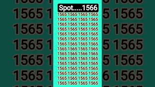Can' You Brain teaser only 1% Solve This Quiz Find 1566 #brainchallenge #quizness #puzzleday