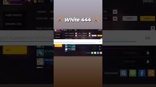White 444 Uid Legend Player #shorts #freefireshorts #white444