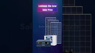 Luminous 1 Kw Solar system Price | Best Solar system For Home | Inverter Battery For Home