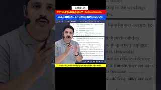ELECTRICAL ENGINEERING OBJECTIVE QUESTIONS (MCQ) PART 39 #shorts #electricalengineering