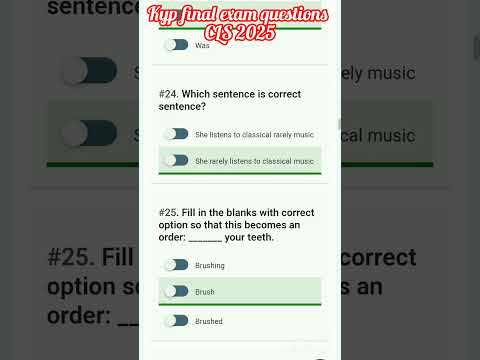 kyp final exam questions of BS-CLS of 2025#kyp