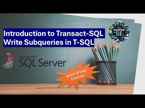 Intro to T-SQL Part 04: Write Subqueries in T-SQL 🔄📊 #sql #sqlserver #tsql