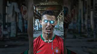 Ronaldo is turning into a zombie! Can Messi save him?! 🧟‍♂️☠️ #Shorts