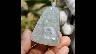 Pendant with Landscape & Floral - #jadeite #jade #singapore