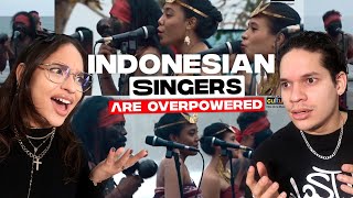 WTF they are AMAZING SINGERS! Latinos react to Ambonese - East Indonesian Music for the first time
