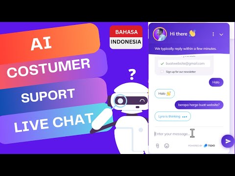 Livechat Costumer Service Ai Robot Pas Otomatis - bisa Bahasa INDONESIA - GRATIS percobaan