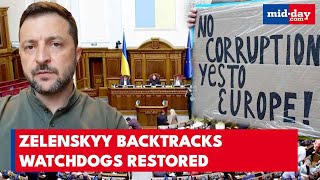 Zelenskyy Takes Big Step: Ukraine Restores Anti-Corruption Watchdogs After Protests
