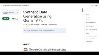 Synthetic Data Generation using Gemini APIs | Lab solution #arcade2025