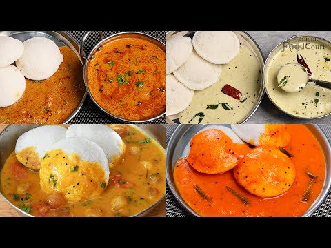 4 Easy Side Dish For Idli/ Idli Side Dish Recipes