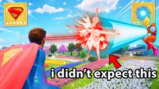 The *SUPERMAN vs DRAGON BALL* Challenge in Fortnite