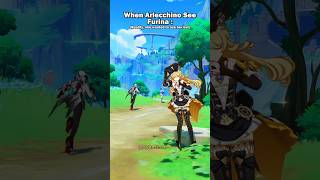 Arlecchino See Furina for The first time 😭 | Genshin impact #genshinimpact