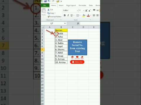 Serial no kaise remove karen #excel #excelformula #excelacademy #exceltricks #computertipshindi