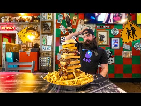 THE TOUGHEST BURGER CHALLENGE I'VE DONE IN YEARS...YOU GET A PLAQUE IF YOU WIN! | BeardMeatsFood