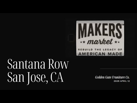 📍 Santana Row Makers Market | 2025 April 12 | Street Fair Walkthrough