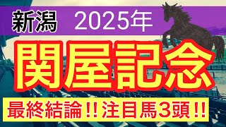 【関屋記念2025】蓮の競馬予想(最終結論)