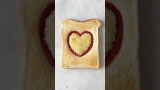 Heart Pizza Toast Hack (no cookie cutter needed!)