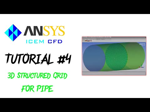 ANSYS ICEM CFD How To Make | Every Monday | 3D Structured Grid (Refined O Grid) for Pipe