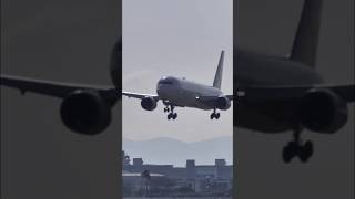 伊丹32L　JAL767-300 アプローチ〜素晴らしいタッチダウン！ ＃Shorts