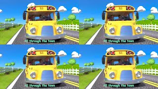 Wheels On The Bus CoComelon Sound Variations in 187 seconds | Nursery rhymes and kids songs #43