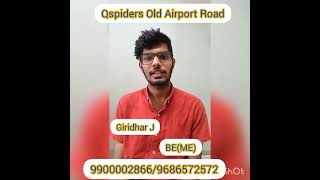 Got placed from Qspiders Old Airport Road  | Giridhar J