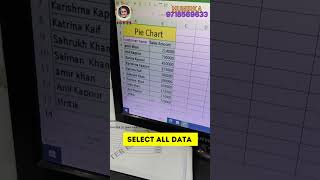 HOW TO MAKE PIE CHART ACCORDING TO DATA TAKE ?