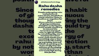 Rahu mahadasha | Rahu remedies | Rahu ke upay