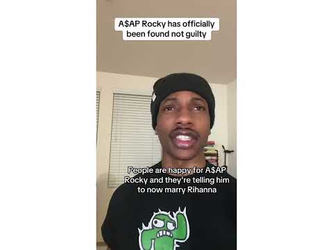 A$AP Rocky has officially been found not guilty