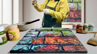 Mastering TEXTURED Art / ABSTRACT On Canvas / Easy ACRYLIC Painting Tutorial