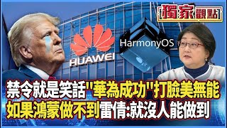 雷倩：如果鴻蒙做不到 應該沒有人能做到｜華為成功「打臉美國無能」 川普每個禁令都像一則笑話 #獨家觀點 #寰宇全視界 #寰宇新聞