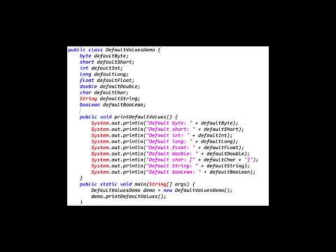 Java Default Values Explained | byte, short, int, long, float, double, char, String, boolean